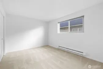 Main level unit bedroom.