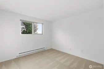 Second bedroom in one of the main level units.