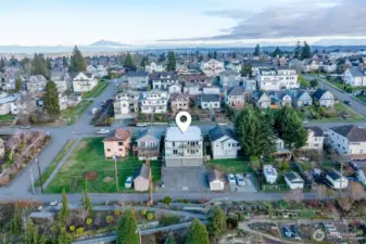 Securely gated pedestrian access from the main level entry to the garage, laundry, and storage. So many incredible features!