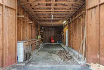 Shop is large for storage or toys