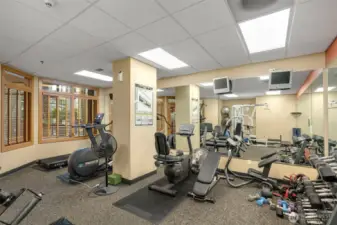 Gym fitness center on main lobby