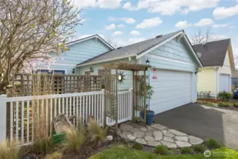 You have arrived and there is a 2 vehicle garage as well as two off street parking spaces...and more out in front of the home! This is ideal for entertaining!