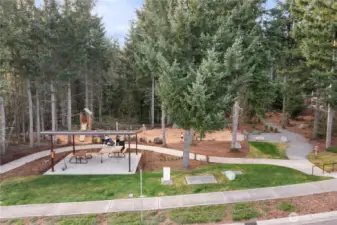 Expedition Grove, another of the 17 Tehaleh parks, has it's unique flair in a climbing tree fort, animal prints and totem pole! Each of the parks offers it's own individual theme, fun and characteristics.