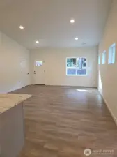 Front door, coat closet, Living Room