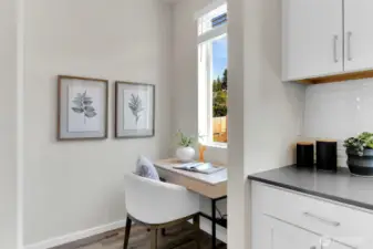 Homesite #2 Pocket office, just off kitchen