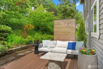 back deck open to green space