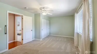 One of the other two spacious bedrooms.