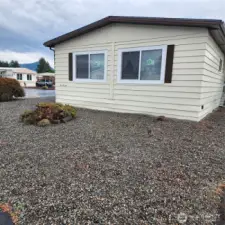 Front corner of home
