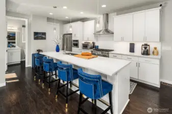Gourmet kitchen w/ walk-in pantry
