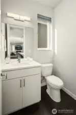 Main level half bath