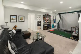 Downstairs rec room