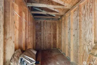 Connected storage shed