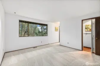 Primary Suite: Has 3/4 Bathroom & large walk-in closet