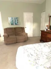 Sitting area in main bedroom