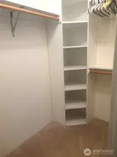 Another walk in closet in primary bathroom