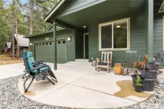 Afternoon sun is enjoyed here.