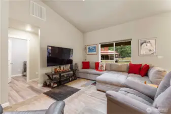 Home is being sold with most furniture shown (TV excluded), just bring your suitcase and move in.