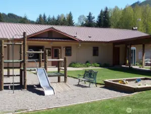 Community Center with playground.