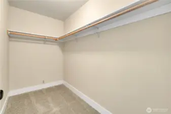 A walk-in-closet to shout about!!  Clean & fresh and ready for your possessions!