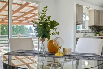 Light-filled dining space with effortless indoor-outdoor flow.