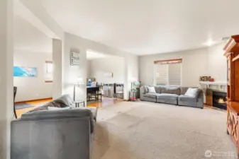 View of large living room