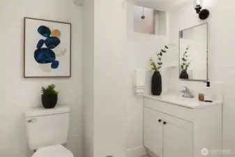 Basement bathroom