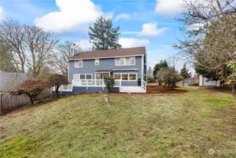 Large backyard