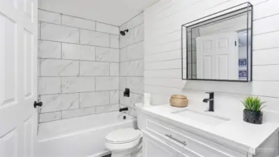 Enjoy the updated full bath en suite off the primary.