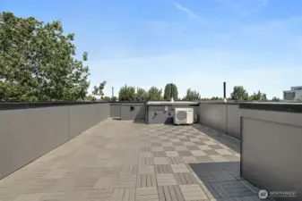 Spacious rooftop deck! Model home.