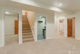 Lower level with room to spread out!
