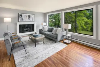 Spacious living room