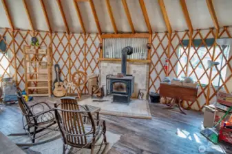 Interior of Yurt-33'