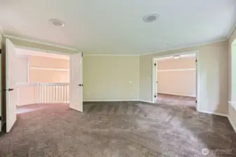 Sitting room off the primary bedroom