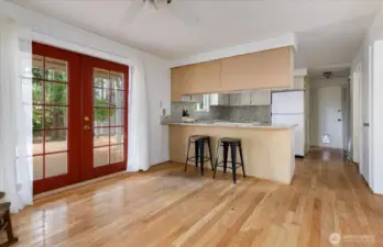 Cozy Den next to kitchen