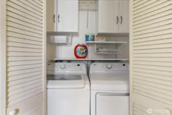 Laundry is conveniently located off of kitchen.