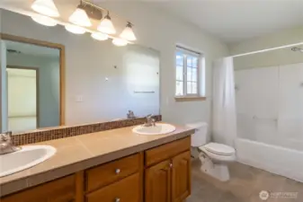 Shared bathroom upstairs