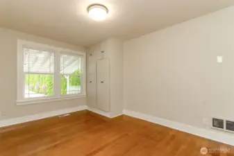 Second bedroom with built-in closet.
