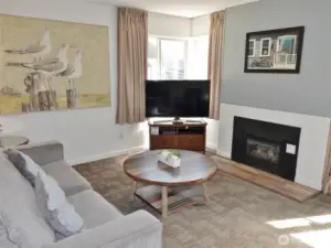 Living Room w/ propane fireplace.