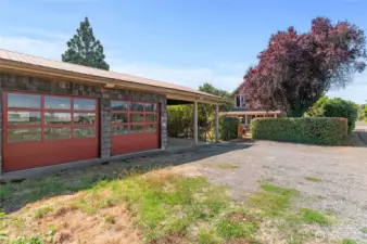 Expansive 2 car garage for all your hobbies.