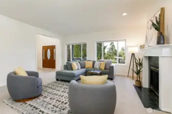 Large and light-filled westerly facing living room.