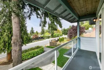 Balcony with territorial views.