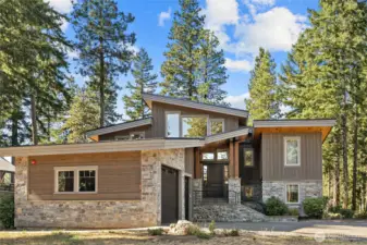A covered entry adds style and protection from the elements.