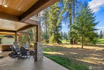 Steps from Prospector Golf Course amenities. Watch golfers and wildlife right from your backyard.