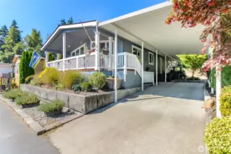 Carport Parking, enough room for 1-2 cars