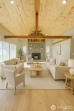 Living room - virtual staging