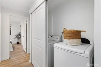 Washer and Dryer closet