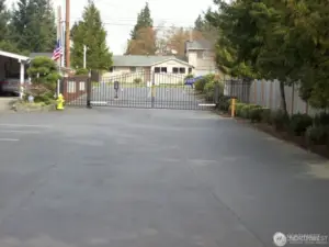 Gated entry for vehicles and a access gate for your safety and convenience.