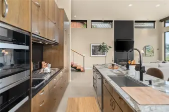 Kitchen looking left towards the foyer