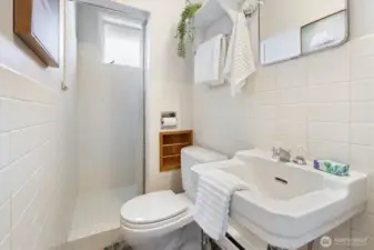 This 3/4 bathroom adds a bonus for the 2nd bathroom in the home.