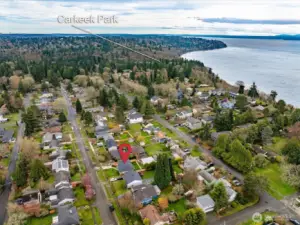 On 11th Ave NW in Broadview, we are much closer to Carkeek Park and Puget Sound.